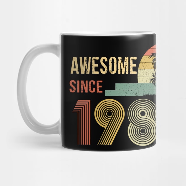 33 Years Old Awesome Since 1989 Gifts 33th Birthday Gift by peskybeater